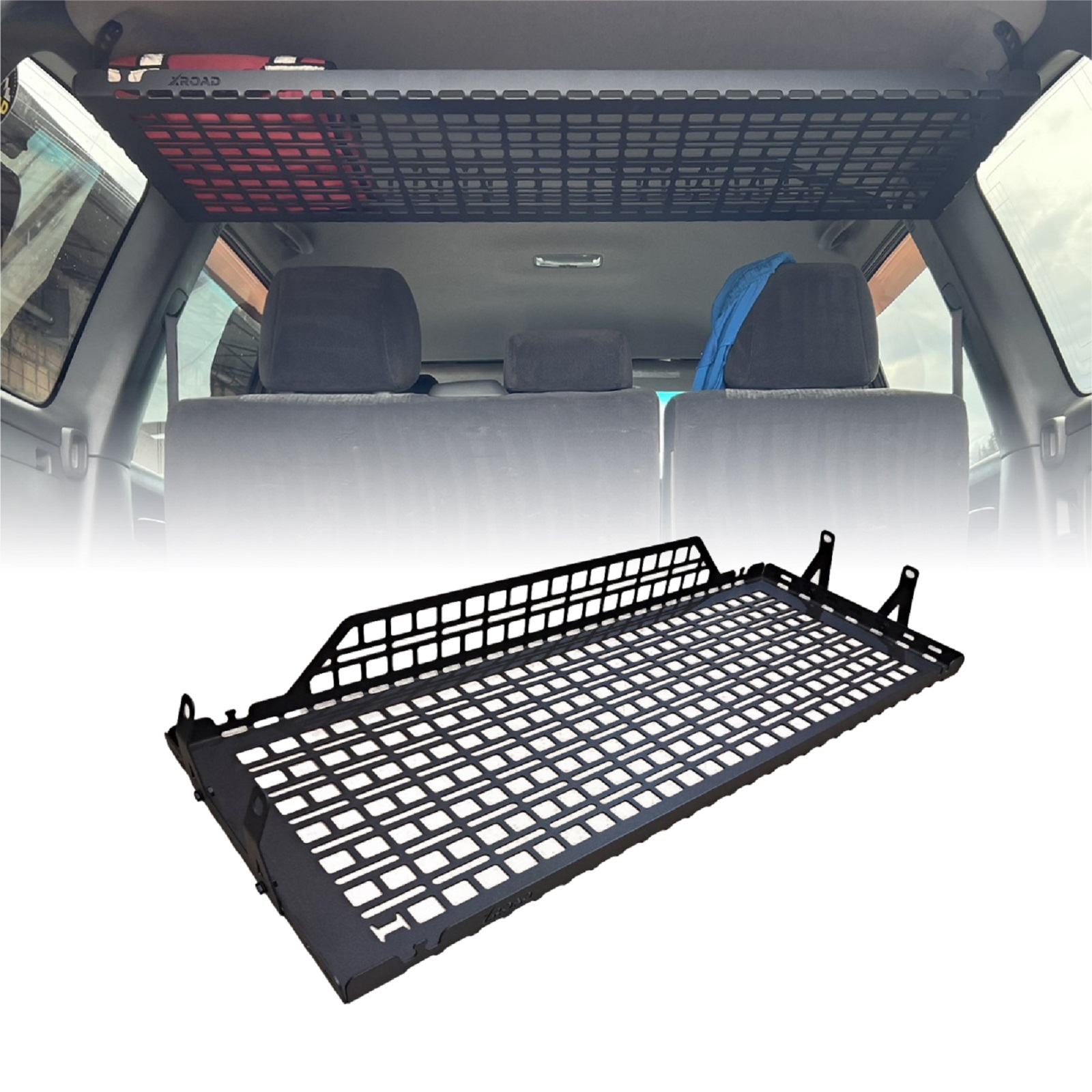 120-rozetka_polka-1 Полиця під стелю в багажник для Toyota Land Cruiser Prado 120 - Зображення 1