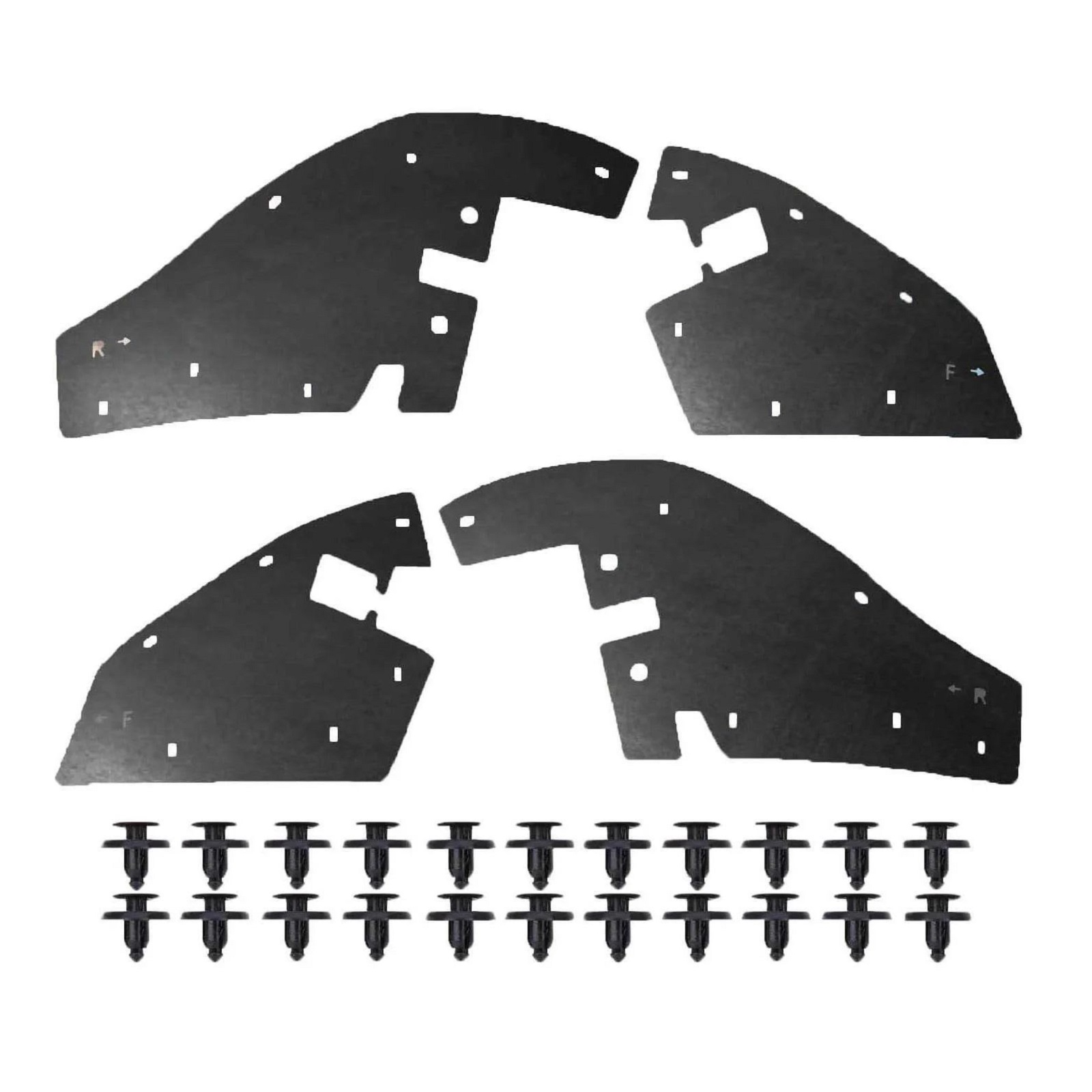 18bea707-b0f2-4fef-99ab-16c1a313f890 Комплект посиленого брудозахисту моторного відсіку з набором кліпс для Toyota Tacoma - Зображення 1