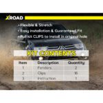 Комплект посиленого брудозахисту задньої арки з набором кліпс для Mitsubishi Pajero Sport G2 (2008-2014) - Зображення 3