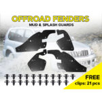 Комплект посиленого брудозахисту моторного відсіку з набором кліпс для Toyota Land Cruiser Prado 120 - Зображення 2