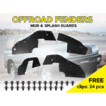 Комплект посиленого брудозахисту моторного відсіку з набором кліпс для Toyota Land Cruiser 100 - Зображення 2