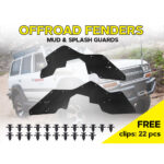 Комплект посиленого брудозахисту моторного відсіку з набором кліпс для Toyota Land Cruiser 80 - Зображення 2