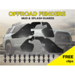 Комплект посиленого брудозахисту моторного відсіку з набором кліпс для Toyota Fortuner G2 (2015-т.ч.) - Зображення 2