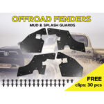 Комплект посиленого брудозахисту моторного відсіку з набором кліпс для Toyota Hilux G8 (2015-т.ч.) - Зображення 2