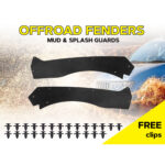 Комплект посиленого брудозахисту задньої арки з набором кліпс для Mitsubishi Pajero Sport G2 (2008-2014) - Зображення 2