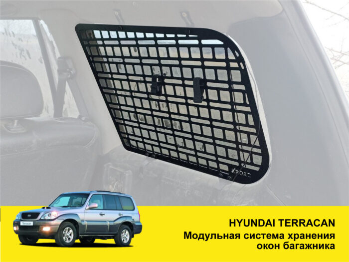 Модульна система зберігання Molle (Молле) для вікон багажника Hyundai Terracan - Зображення 2