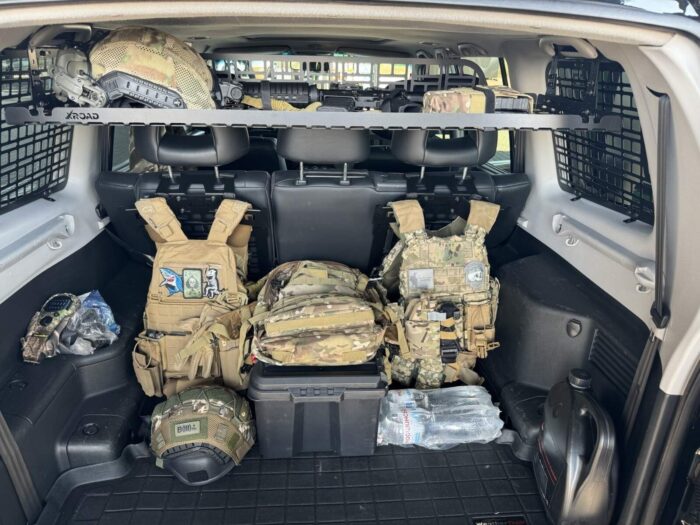 Модульна система зберігання Molle (Молле) для вікон багажника Mitsubishi Pajero 3 - Зображення 9