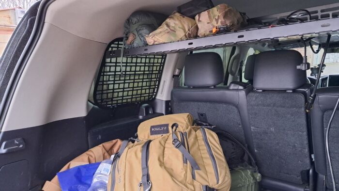 Модульна система зберігання Molle (Молле) для вікон багажника Lexus LX570 - Зображення 9