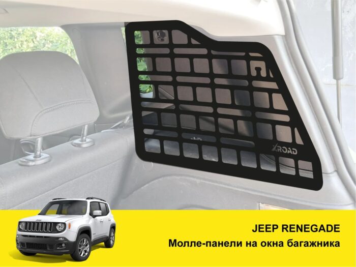 Модульна система зберігання Molle (Молле) для вікон багажника Jeep Renegade (2014+) - Зображення 2