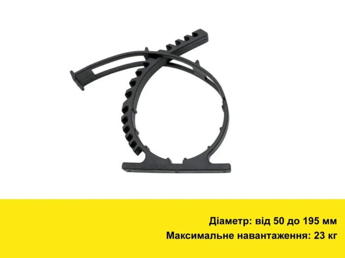 Кріплення Super Fix 50-195 мм для вогнегасника, балона, інструменту, зброї - Зображення 2