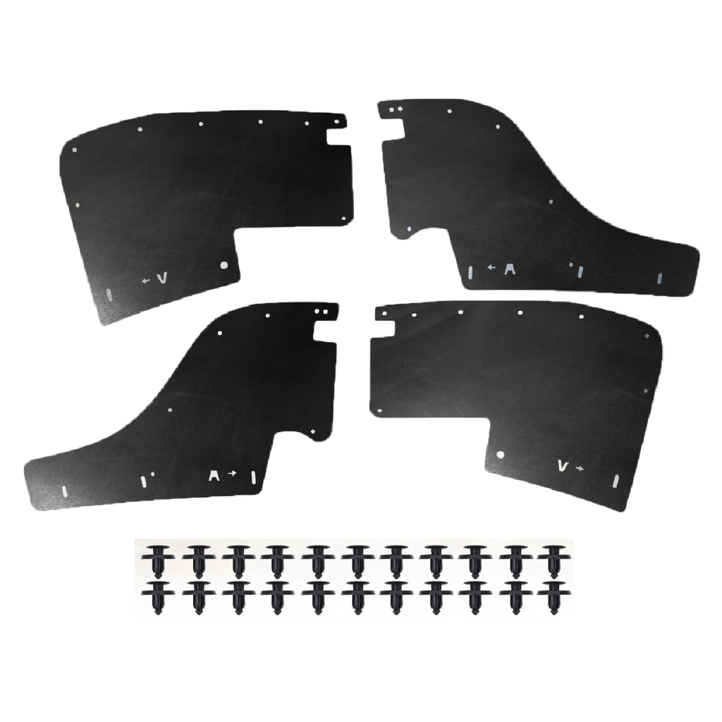 Комплект посиленого брудозахисту моторного відсіку з набором кліпс для Mitsubishi L200 G3 (1996-2004)