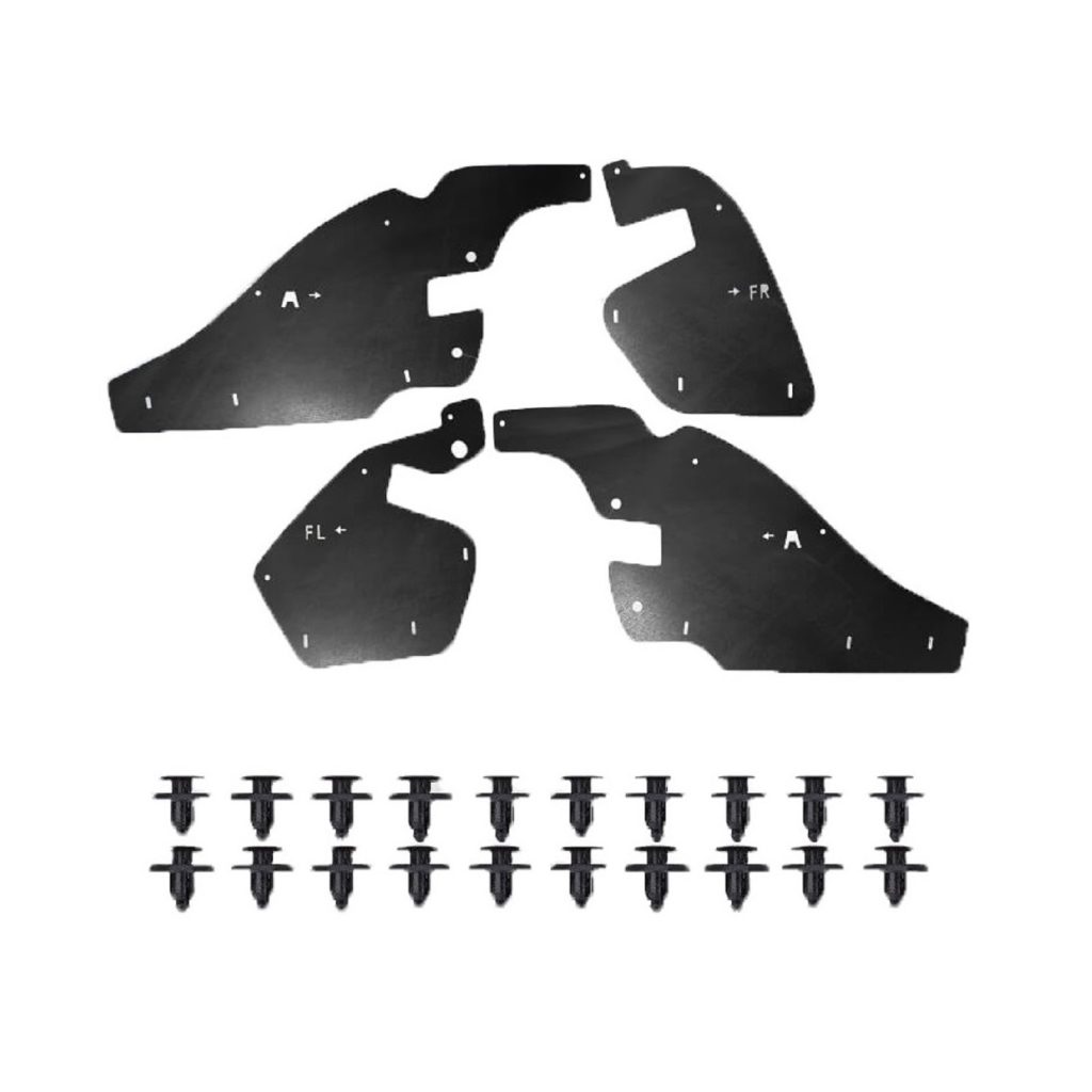 Комплект посиленого брудозахисту моторного відсіку з набором кліпс для Toyota Land Cruiser Prado 120