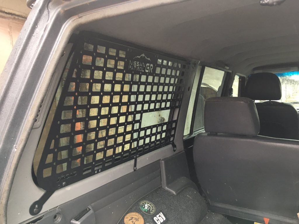 Модульна система зберігання Molle (Молле) для вікон багажника Nissan Patrol Y60