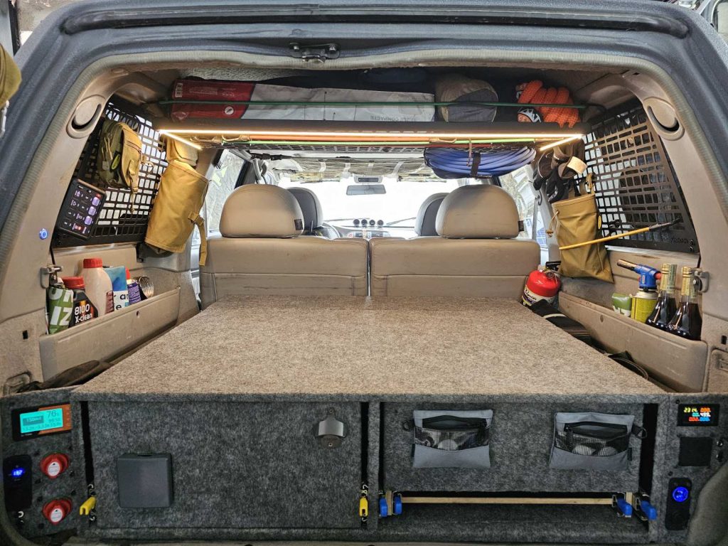 Модульна система зберігання Molle (Молле) на вікно багажника Nissan Patrol Y61