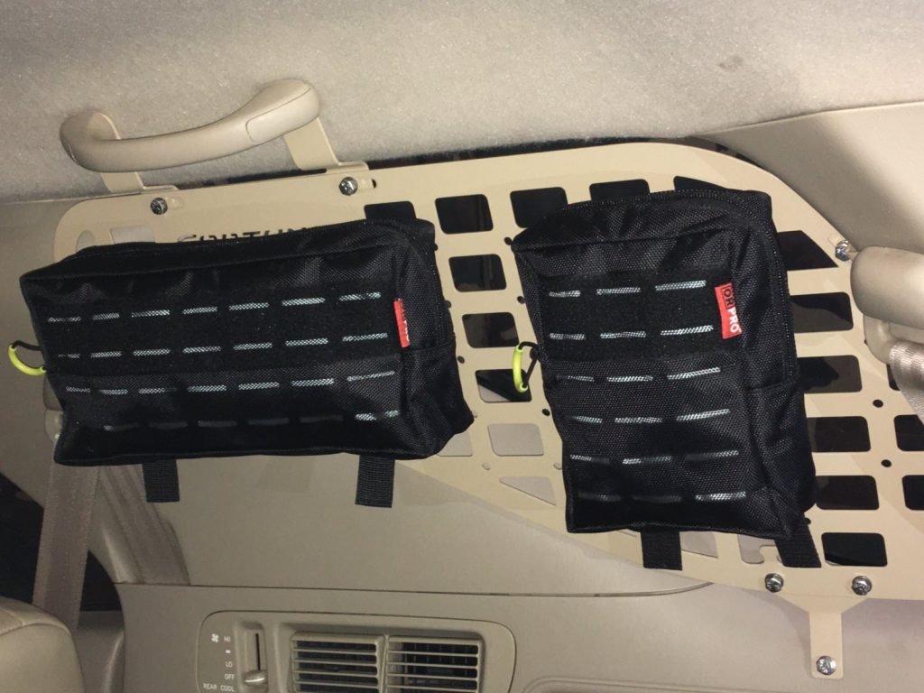 Модульна система зберігання Molle (Молле) для вікон багажника Toyota Fortuner G1 (2005-2015)