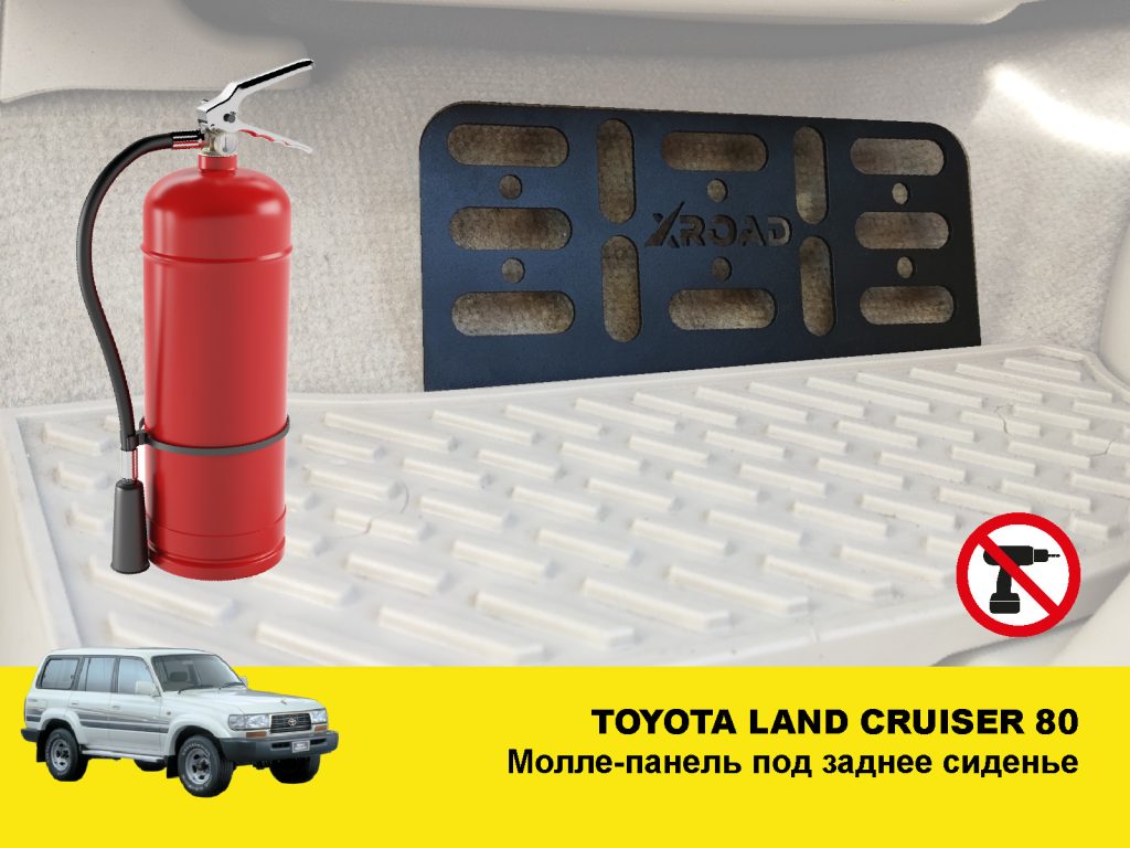 Molle (Молле) панель під заднє сидіння Toyota Land Cruiser 80