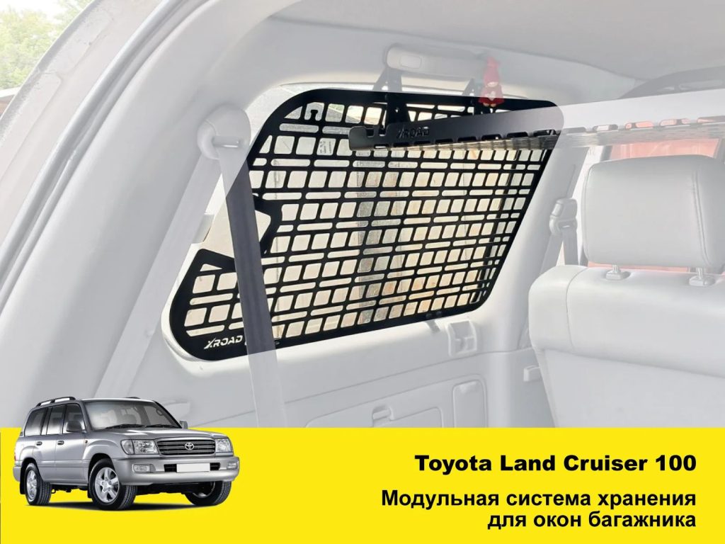 Модульна система зберігання Molle (Молле) для вікон багажника Toyota Land Cruiser 100