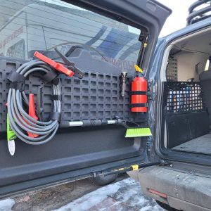 Відкидний експедиційний стіл на двері багажника Jeep Wrangler TJ — складний стіл MOLLE для кемпінгу та off-road