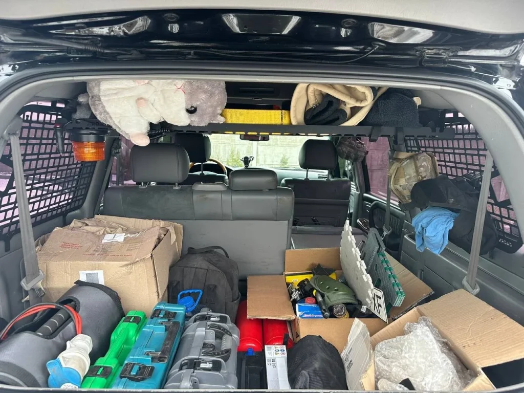 Модульна система зберігання Molle (Молле) для вікон багажника Toyota Land Cruiser 100