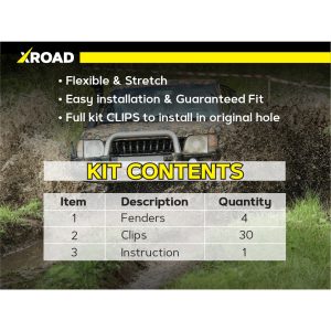 Комплект посиленого брудозахисту моторного відсіку з набором кліпс для Toyota 4Runner G3 180 (1996-2002)