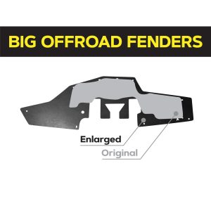 Комплект офроудних пильників моторного відсіку з набором кліпс для Toyota 4Runner 130 (1989-1995)