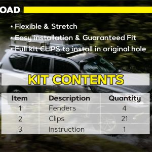 Комплект посиленого брудозахисту моторного відсіку з набором кліпс для Lexus GX 470 (2002-2009)