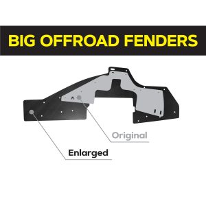 Комплект офроудних пильників моторного відсіку з набором кліпс для Mitsubishi Pajero G2 (1997-2003)