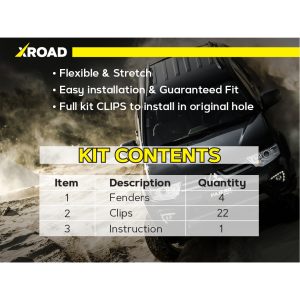 Комплект посиленого брудозахисту моторного відсіку з набором кліпс для Mitsubishi L200 (2005-2014)