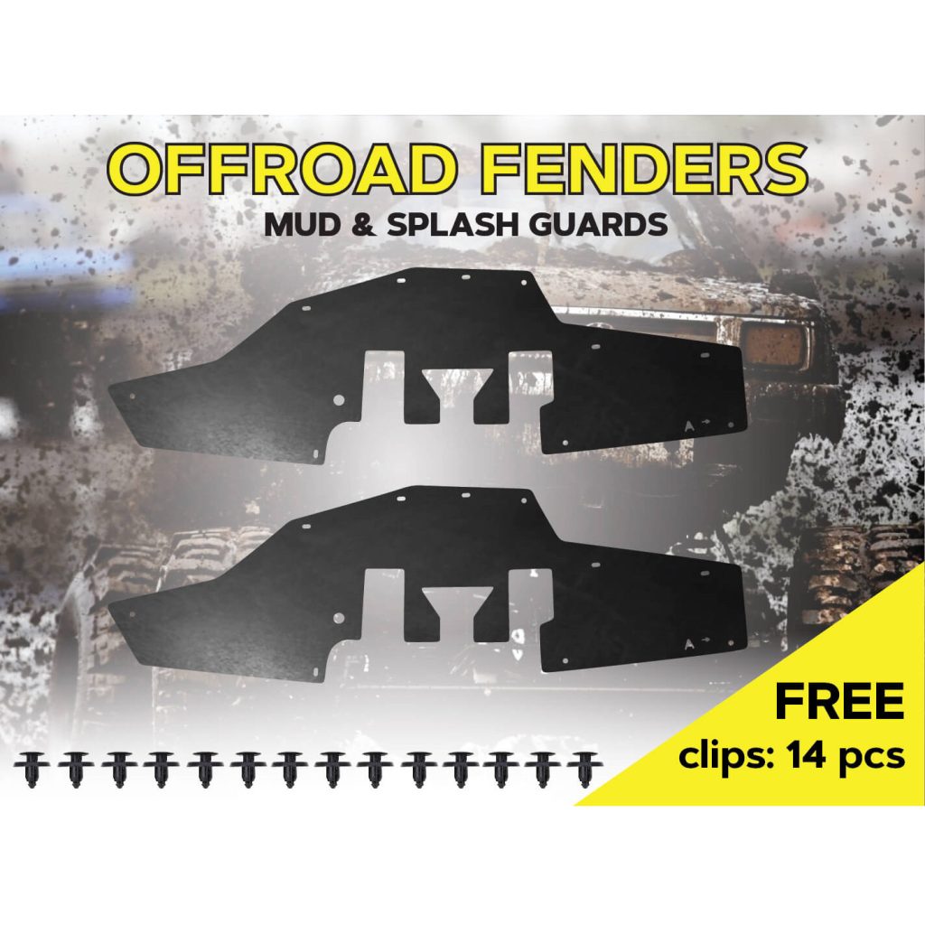 Комплект офроудних пильників моторного відсіку з набором кліпс для Toyota 4Runner 130 (1989-1995)