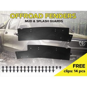 Комплект офроудних пильників задньої арки з набором кліпс для Toyota Hilux G8 (2015-т.ч.)