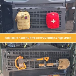 Відкидний експедиційний стіл на двері багажника Toyota FJ Cruiser — складний стіл MOLLE для кемпінгу та off-road