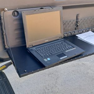 Відкидний експедиційний стіл на двері багажника Toyota Land Cruiser Prado 150 / Lexus GX460,короткий — складний стіл MOLLE для кемпінгу та off-road