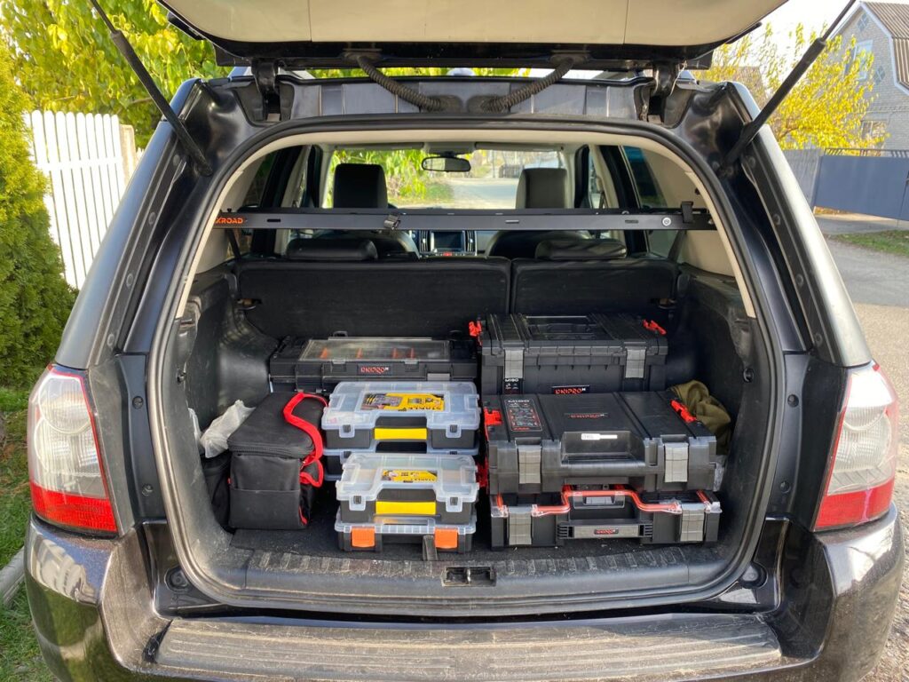 Модульна система зберігання Molle (Молле) для вікон багажника Land Rover Freelander G2 L359 (2006–2015)