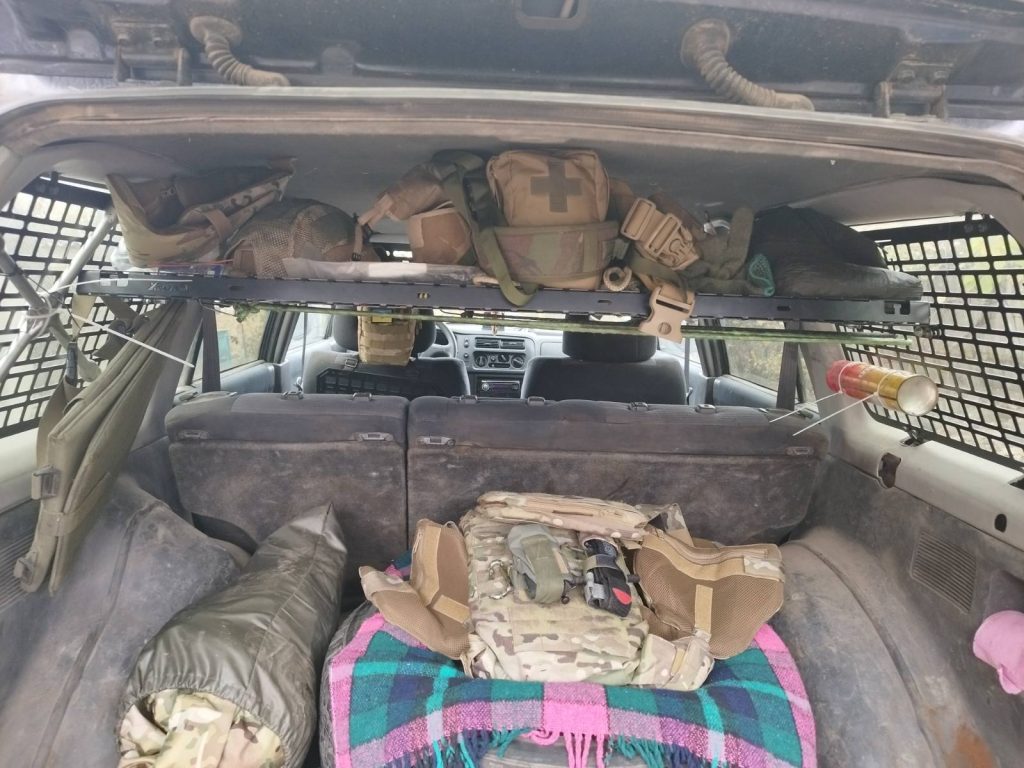 Модульна система зберігання Molle (Молле) для вікон багажника Mitsubishi Pajero Sport 1