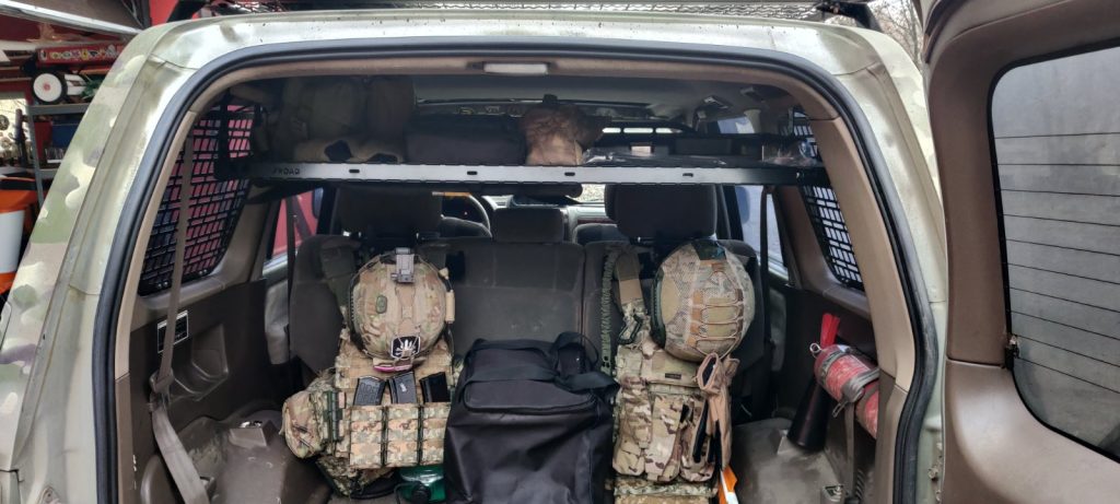 Модульна система зберігання Molle (Молле) для вікон багажника Toyota Land Cruiser Prado 90