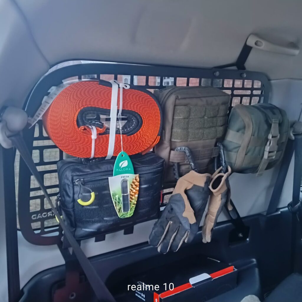 Модульна система зберігання Molle (Молле) для вікон багажника Mitsubishi Pajero Sport 3