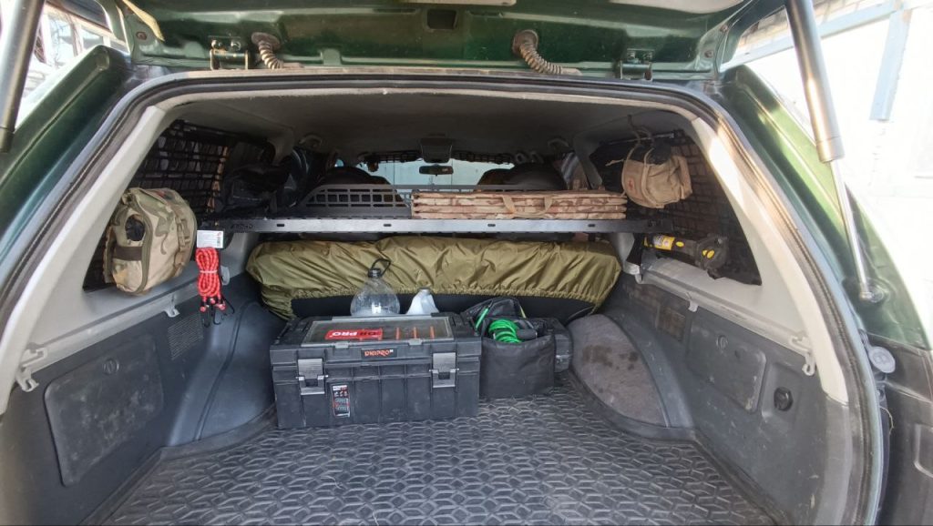 Модульна система зберігання Molle (Молле) для вікон багажника Mitsubishi Pajero Sport 1