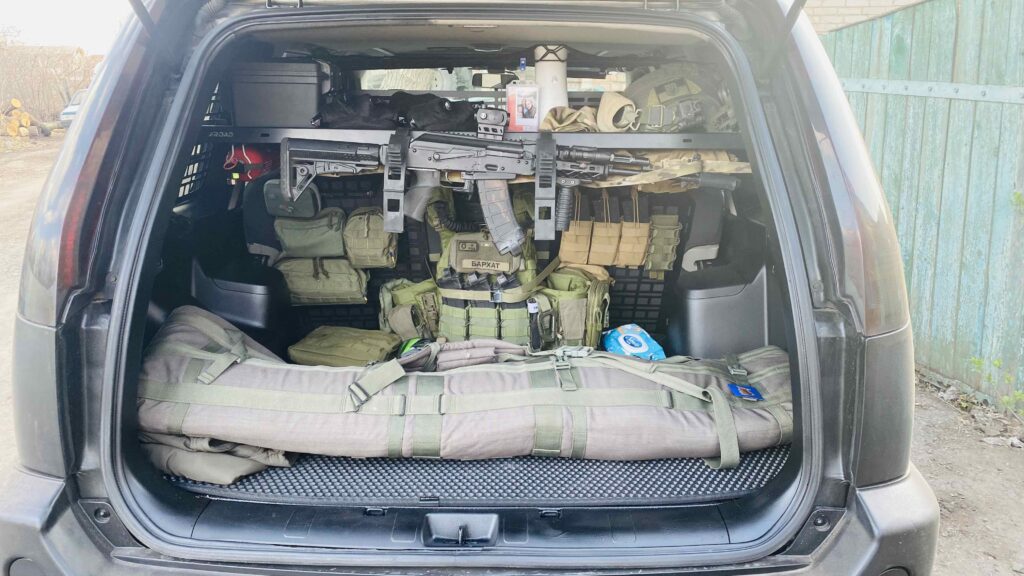 Модульна система зберігання Molle (Молле) для вікон багажника Nissan X-Trail T31 (2007-2014)