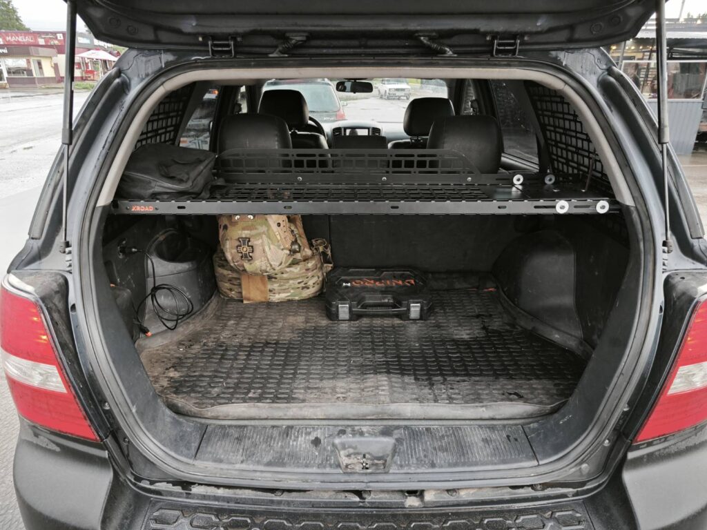 Модульна система зберігання Molle (Молле) для вікон багажника Kia Sorento BL (2002-2009)