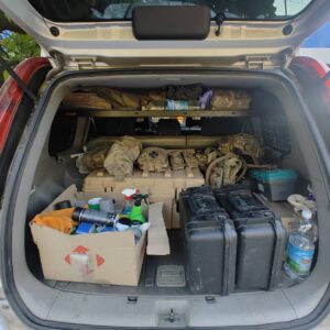 Модульна система зберігання Molle (Молле) для вікон багажника Nissan X-Trail T30 (2001-2008)