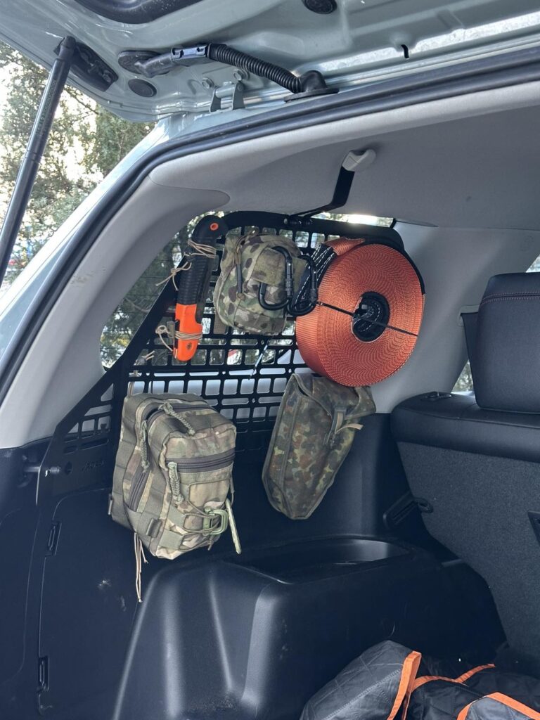 Модульна система зберігання Molle (Молле) для вікон багажника Kia Sorento BL (2002-2009)