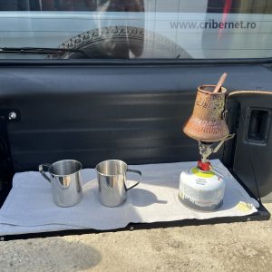 Відкидний експедиційний стіл на двері багажника Toyota Land Cruiser Prado 150 / Lexus GX460,короткий — складний стіл MOLLE для кемпінгу та off-road