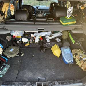 Модульна система зберігання Molle (Молле) для вікон багажника Subaru Forester 2 SG (2002-2008)