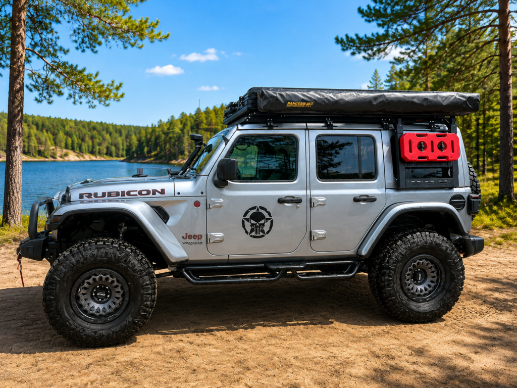 Зовнішня MOLLE-драбина для Jeep Wrangler – експедиційна драбина XRoad з кріпленням для спорядження