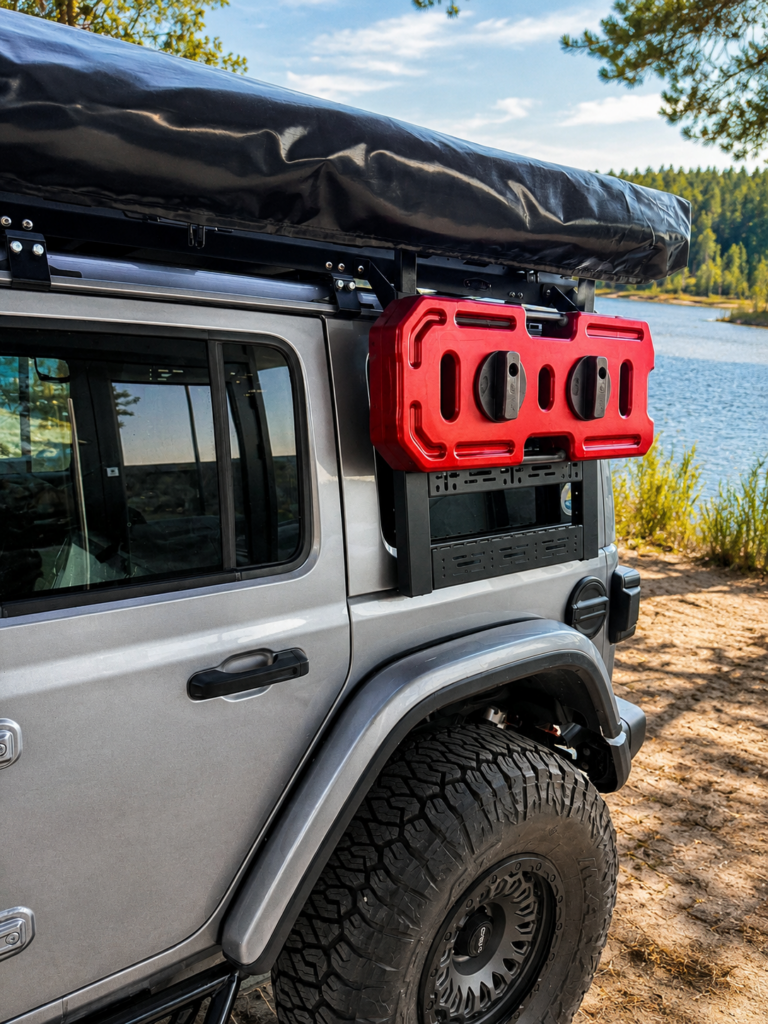 Зовнішня MOLLE-драбина для Jeep Wrangler – експедиційна драбина XRoad з кріпленням для спорядження