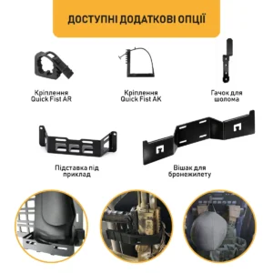 Тактична MOLLE-панель на спинку сидіння для зброї і спорядження в автомобіль